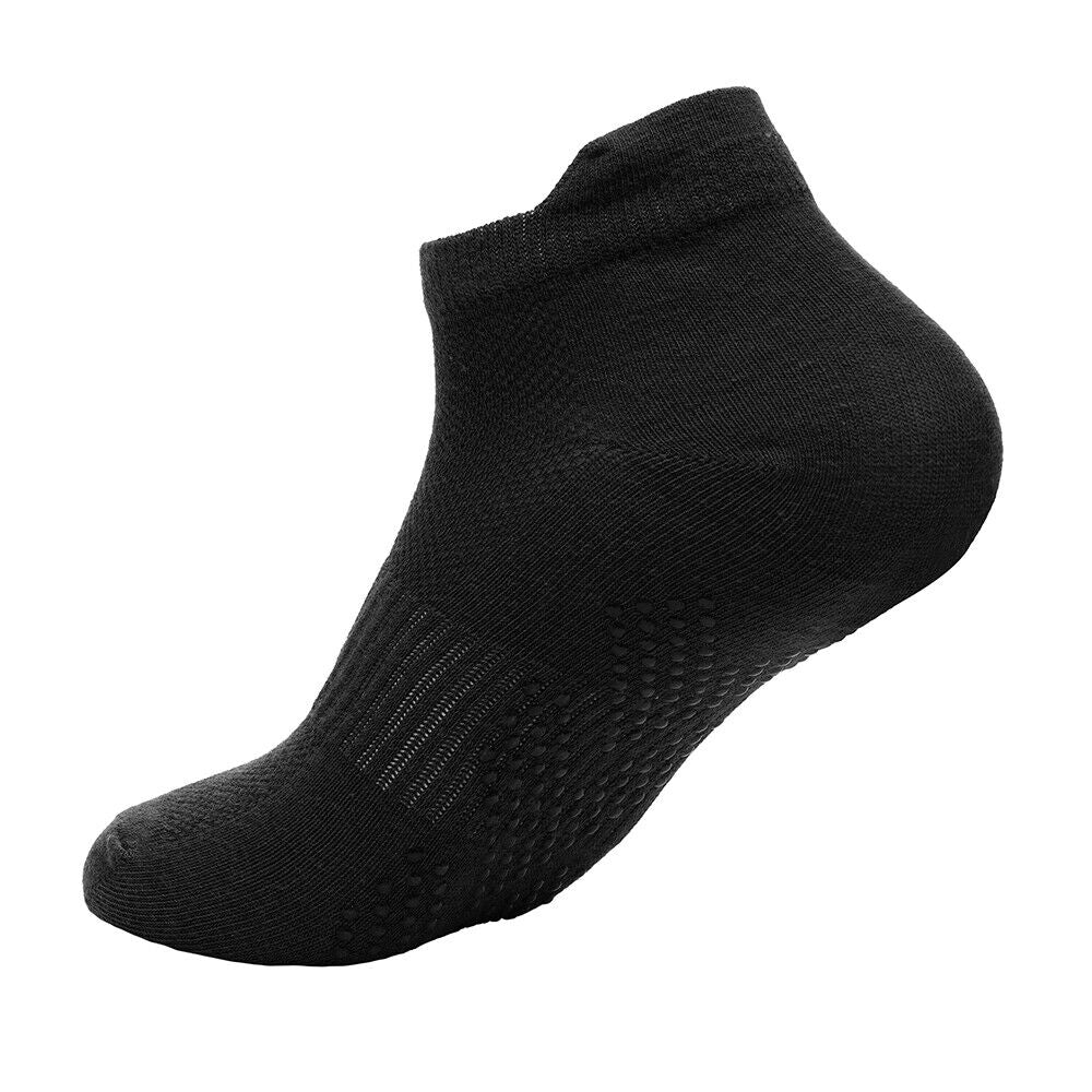 3 Pairs Ladies or Mens Sport Gym Yoga Non Slip Gripper Sole Trainer Liner Socks