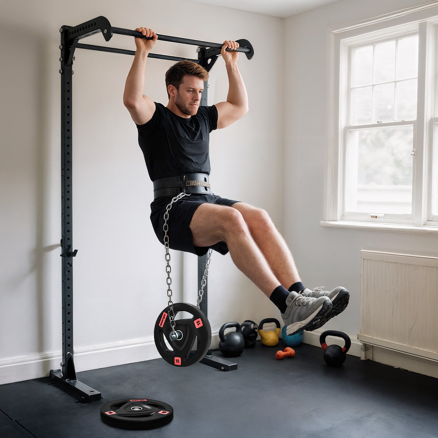 Olympic Weight Plates, Tri-Grip Barbell Weights Set with 2'' Holes