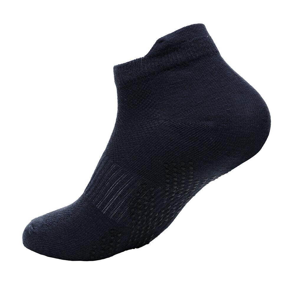3 Pairs Ladies or Mens Sport Gym Yoga Non Slip Gripper Sole Trainer Liner Socks