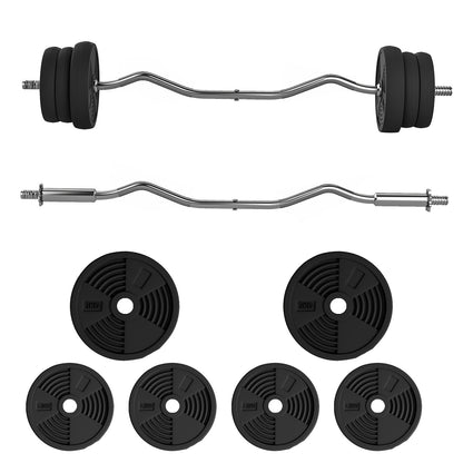 25Kg Adjustable Barbell Weights Set for Home Gym Strength Training